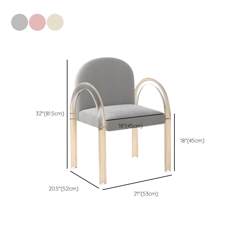 Modern Simple Arm Chair Plastic Frame Dining Chair for Dining Room Clearhalo 'Dining Chairs' 'Dining Tables & Seating' 'dining_chair' 'furn' 'furn_dining_chair' 'Furniture' 'Kitchen & Dining Furniture' 1200x1200_b085eef0-1ef7-48b7-a647-7b7cccbbaff3