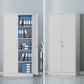Gabinete de archivo de metal vertical moderno con cerradura y almacenamiento