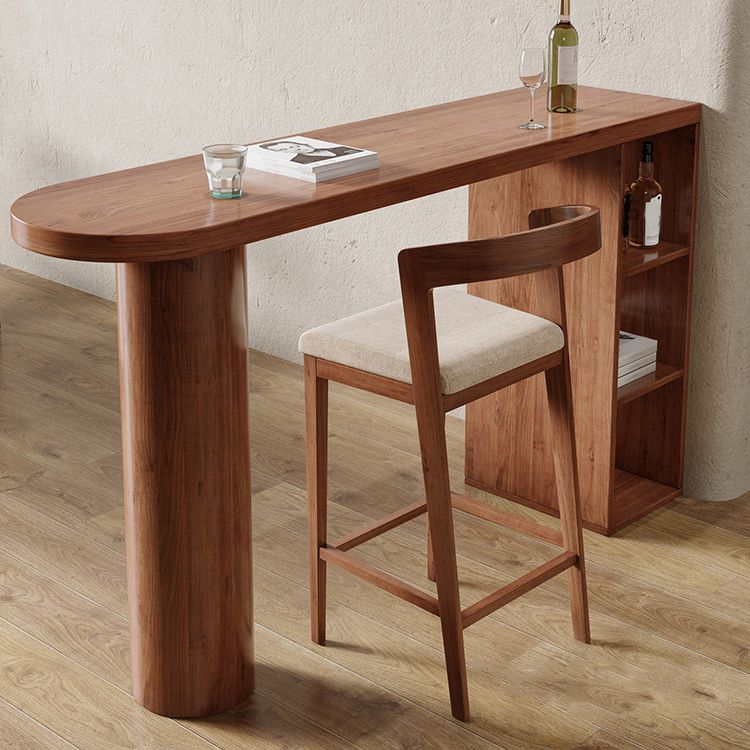 Industrial 1/2 Pieces Bar Table Set Pine Wood Counter Table with High Stools Clearhalo 'Bar Furniture' 'furn' 'furn_home_bar_bar_sets' 'Furniture' 'Home Bars & Bar Sets' 'home_bar_bar_sets' 'Kitchen & Dining Furniture' 1200x1200_b085f75b-cdf9-4652-8cbf-9747b300a799