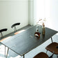 Industriële eettafel Rechthoekige houten eettafel voor eetkamer