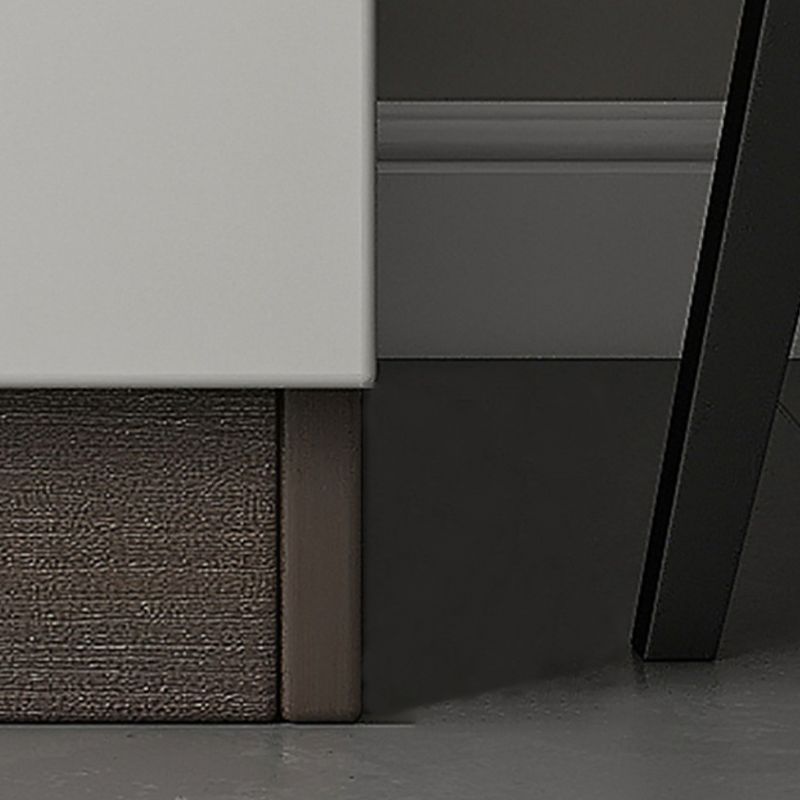 Server per porte di vetro a buffet moderno grigio moderno per soggiorno