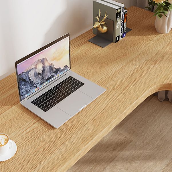 MODERNA DESCA DI SCRITTURA IN LEGNO STRASSIONE BASE SCHEDA NATURALE OFFICI