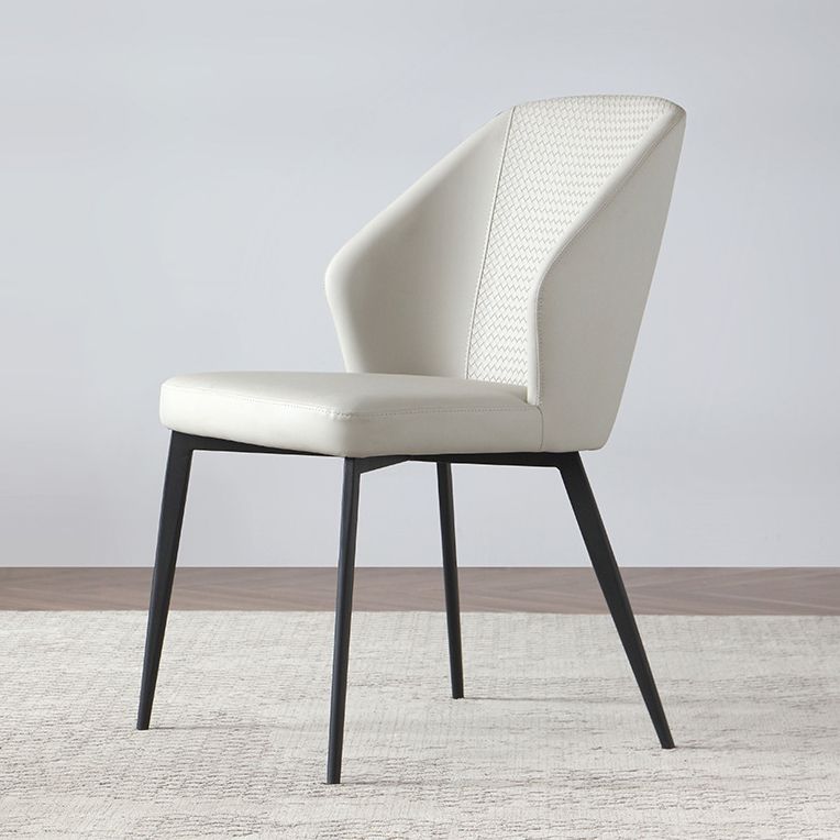 Silla contemporánea sillas laterales de viento sin brazo para la cocina con patas de metal