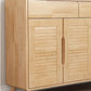 Contemporary Cabinet Rubberwood With Doors 2 - Drawer Rectangle Accent Cabinet