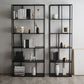 Modern Style Bookcase Open Back Metal Bookshelf for Home Office