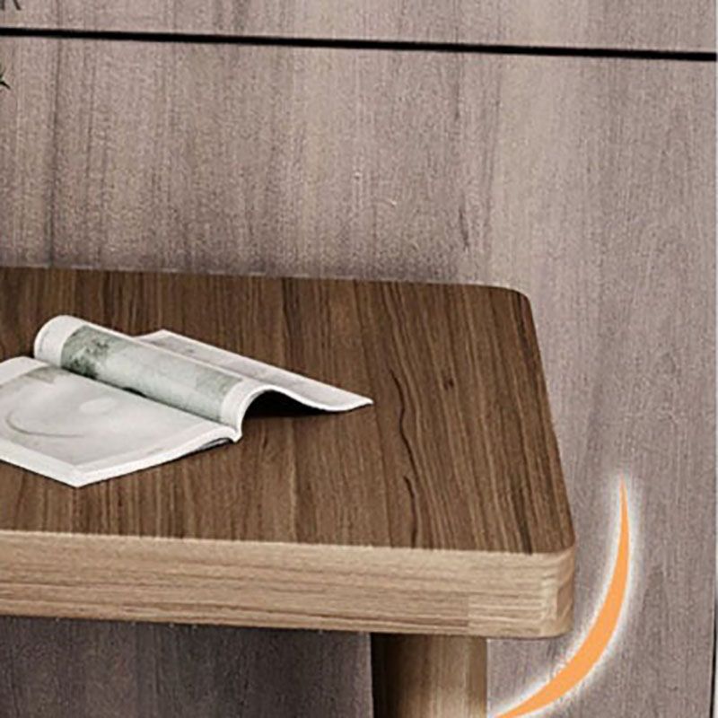 Escritorio de escritura de madera maciza contemporánea de 30 "altura escritorio de oficina en forma de L de altura