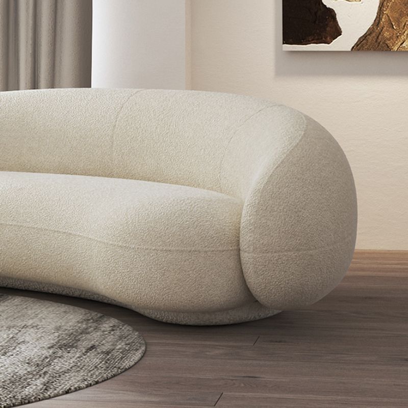 Divano curvo al braccio ad incasso di divano a forma di luna contemporanea per l'appartamento
