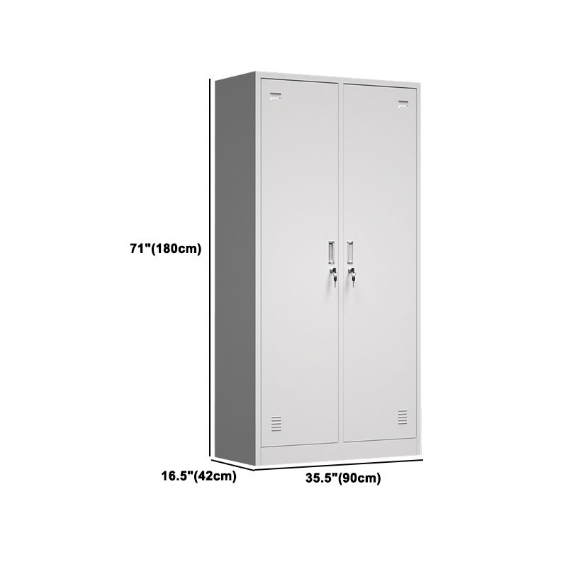 Grijze metalen kast voor badkamer moderne opbergkast met scharnierende deur