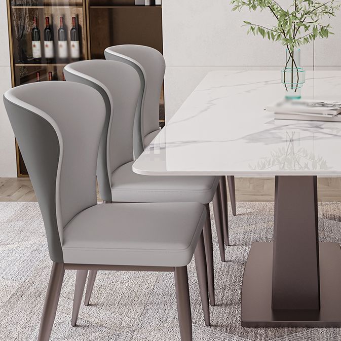 Modern Style Rectangle Sintered Stone Dining Table Set 1/4/5/7 Pieces Dining Set Clearhalo 'Dining Room Sets' 'Dining Tables & Seating' 'dining_room_set' 'furn' 'furn_dining_room_set' 'Furniture' 'furniture_dining_room_set' 'Kitchen & Dining Furniture' 1200x1200_b08f9b3f-575b-47ad-952e-39a1f9657f3c