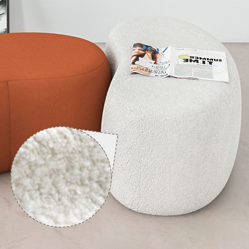 Modern Stain Resistant Standard Wedge Orange Leather Pouf for Home Decor Clearhalo 'furn' 'furn_ottomans_poufs' 'Furniture' 'Living Room Furniture' 'Ottomans & Poufs' 'ottomans_poufs' 1200x1200_b0902fba-0a97-40c6-95f3-41f6661648c7