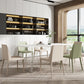 Modern 1/4/5/7 Pieces Dining Set Sintered Stone Dining Table Set with Leather Chairs Clearhalo 'Dining Room Sets' 'Dining Tables & Seating' 'dining_room_set' 'furn' 'furn_dining_room_set' 'Furniture' 'furniture_dining_room_set' 'Kitchen & Dining Furniture' 'kitchen&dining_furn' 'kitchen' 1200x1200_b0928b86-ea2d-4c92-b290-5fd6769b669a