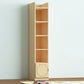Contemporary Floor Closed Back Book Shelf Wooden Home Shelf Bookcase with Shelves
