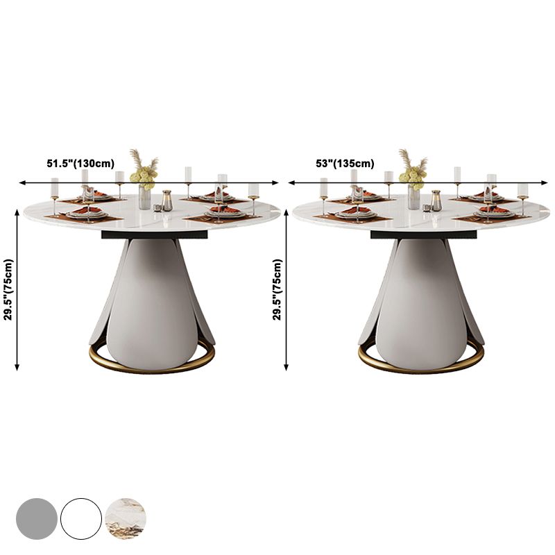 Traditional Luxury Round Dining Table Sintered Stone Table with Pedestal Base Clearhalo ' dining_table' 'Dining Tables & Seating' 'Dining Tables' 'furn' 'furn_dining_table' 'Furniture' 'furniture_dining_table' 'Kitchen & Dining Furniture' 'kitchen&dining_furn' 'kitchen' 'kitchen_dining_table' 1200x1200_b0931669-1081-4f85-8c2a-376a0529a8fb