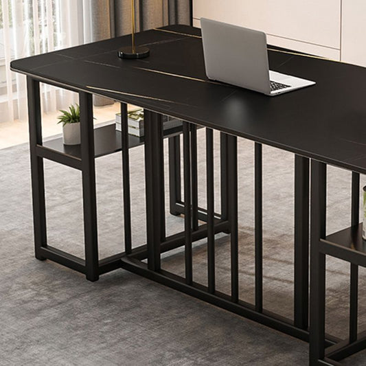 Modern Style Steel Base Office Desk Rectangular Home Writing Desk Clearhalo 'furn' 'furn_office_desk' 'Furniture' 'Office Desks' 'Office Furniture' 'office_desk' 1200x1200_b0942f42-988d-4e7b-bd5f-a42b93880cd5