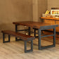 Industrial Style Solid Wood Dining Table Brown Rectangle Table with Trestle Base for Dinning Room Clearhalo ' dining_table' 'Dining Tables & Seating' 'Dining Tables' 'furn' 'furn_dining_table' 'Furniture' 'furniture_dining_table' 'Kitchen & Dining Furniture' 'kitchen&dining_furn' 'kitchen' 'kitchen_dining_table' 1200x1200_b094f549-b1ea-49cd-9d21-8aa549700c72
