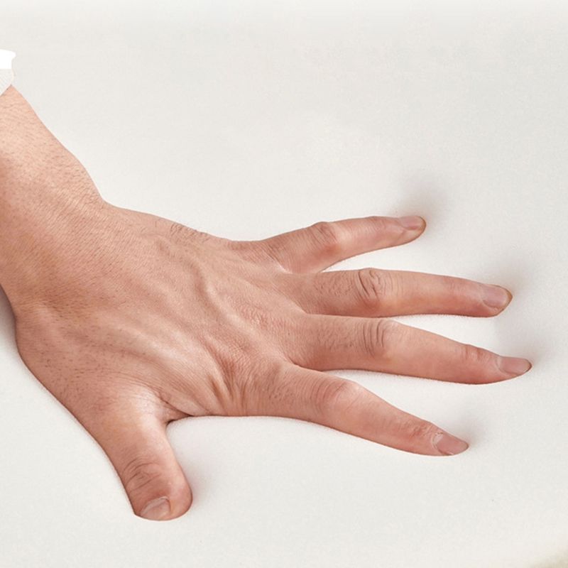 Modern Fabric Sofa with 2 Pillows Flared Arm Living Room Seating