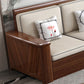 County Style Solid Wood Frame Sofa Cotton Blend Sofa and Chaise
