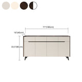 Rettangole Sideboard Sideboard Sinterite Sinterite Siete con cassetti e porte