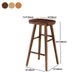 Contemporary Wood Stool Wood Counter Stool in Matte Finish for Indoor