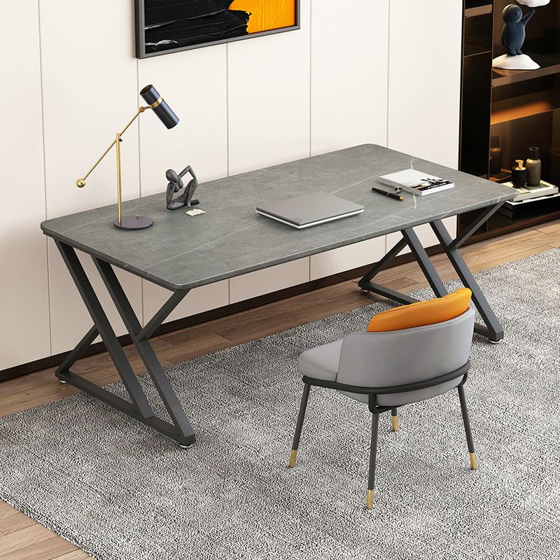 Bureau de jeu contemporain Finition antique Bureau d'ordinateur rectangulaire