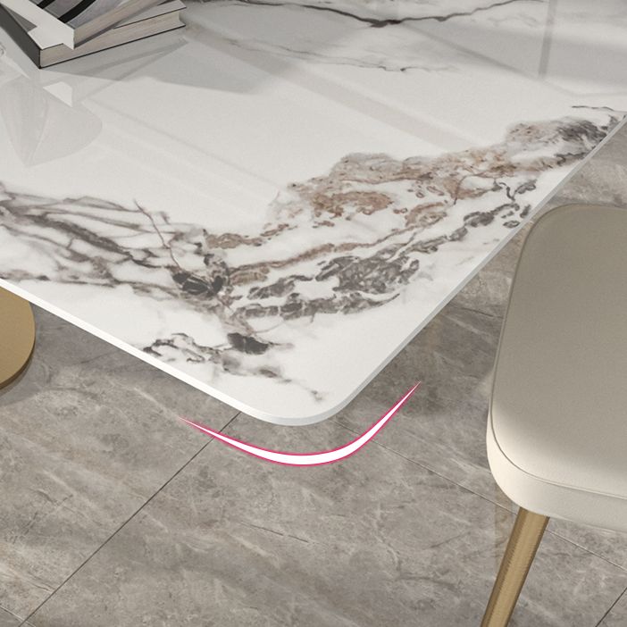 Luxury Sintered Stone Top Dining Set 1/2/5/6/7 Pieces Rectangle Kitchen Table with Chairs Clearhalo 'Dining Room Sets' 'Dining Tables & Seating' 'dining_room_set' 'furn' 'furn_dining_room_set' 'Furniture' 'furniture_dining_room_set' 'Kitchen & Dining Furniture' 1200x1200_b0a09c68-e056-4ffa-bc96-e8dd2dfc9379