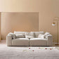 Creamy-White Contemporary Microsuede Tuxedo Arm Sofa for Living Room, Apartment Clearhalo 'furn' 'furn_sofas' 'Furniture' 'furniture_sofas' 'Living Room Furniture' 'Sofa' 'sofas' 1200x1200_b0a0ff28-6aeb-4608-bdb1-d83721f33a01