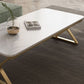 Slate Top Rectangular Coffee Table Trestle Coffee Cocktail Table Clearhalo 'Coffee & Accent Tables' 'Coffee Tables' 'coffee_tables' 'furn' 'furn_coffee_tables' 'Furniture' 'Living Room Furniture' 1200x1200_b0a223ed-8874-45f2-a224-ae936535e27f