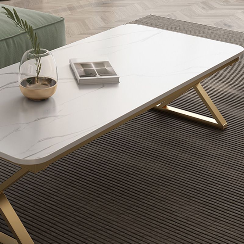 Slate Top Rectangular Coffee Table Trestle Coffee Cocktail Table Clearhalo 'Coffee & Accent Tables' 'Coffee Tables' 'coffee_tables' 'furn' 'furn_coffee_tables' 'Furniture' 'Living Room Furniture' 1200x1200_b0a223ed-8874-45f2-a224-ae936535e27f
