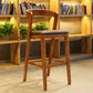 Contemporary Wood Stool Backrest Counter Stool Furniture for Restaurant