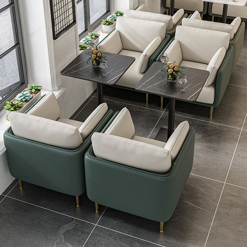 Contemporary Fabric Cushions Sofa 33.46"High Pillow Top Arm Sofa for Restaurant Clearhalo 'furn' 'furn_sofas' 'Furniture' 'furniture_sofas' 'kitchen' 'kitchen_sofas' 'Living Room Furniture' 'Sofa' 'sofas' 1200x1200_b0a38282-dee8-42e4-b55b-c6b8a3d265d2