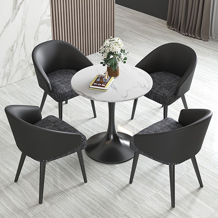 Scandinavian Indoor Arm Chair Upholstered Parsons Back Metal Dining Room Chair Clearhalo ' kitchen&dining_furn' 'Dining Chairs' 'Dining Tables & Seating' 'dining_chair' 'furn' 'furn_dining_chair' 'Furniture' 'furniture_dining_chair' 'Kitchen & Dining Furniture' 'kitchen' 1200x1200_b0a3fe17-5764-43f3-9f60-74867807a114