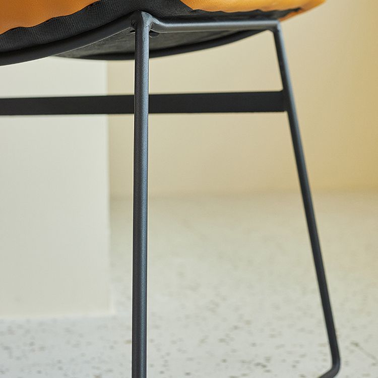 Contemporary Style Dining Room Chairs Kitchen Dining Arm Chairs with Metal Legs Clearhalo ' kitchen&dining_furn' 'Dining Chairs' 'Dining Tables & Seating' 'dining_chair' 'furn' 'furn_dining_chair' 'Furniture' 'furniture_dining_chair' 'Kitchen & Dining Furniture' 'kitchen' 1200x1200_b0a446c4-11ea-406e-8170-b1c9e271e1bd