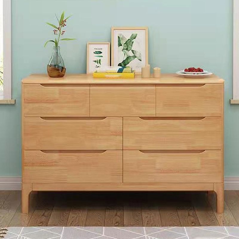 Rubberwood Accent Chest 11.81" Wide Rectangle Standard Chest with Drawers Clearhalo 'Cabinets & Chests' 'cabinets_chests' 'furn' 'furn_cabinets_chests' 'Furniture' 'Living Room Furniture' 1200x1200_b0a52ac9-5454-4629-8dc8-f83554a60055
