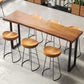 Pine Wood Bar Table Traditional Luxury Rectangle Bar Table with Black Base Clearhalo 'Bar Furniture' 'Bar Tables' 'bar_tables' 'furn' 'furn_bar_tables' 'Furniture' 'furniture_bar_tables' 'Kitchen & Dining Furniture' 1200x1200_b0a6e613-3230-4c6a-9757-fbf9a11741a5