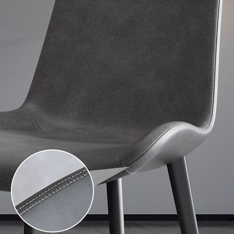 Sedie da pranzo in cucina contemporanea sedie laterali in fico con gambe nere