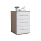 Comodino in legno 22,8 "alto 3 - comodino del cassetto in marrone / naturale / bianco