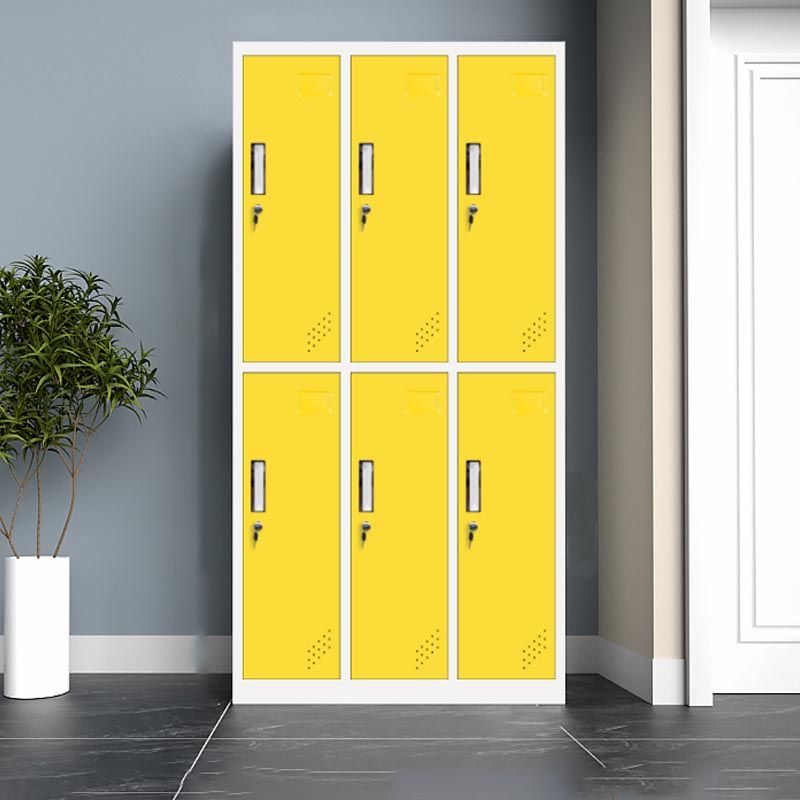 Kleiderschrank des zeitgenössischen Stils Metal Home Garderobe Closet mit Schloss