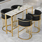 Glam Armless Backrest Counter Stool Iron Jewelry Store Bar Stool with Velvet Cushion Clearhalo 'Bar Furniture' 'Bar Stools' 'bar_stools' 'furn' 'furn_bar_stools' 'furniture_bar_stools' 'Kitchen & Dining Furniture' 'kitchen&dining_furn' 'kitchen' 'kitchen_furn' Furniture' 1200x1200_b0aa70ac-d2c8-46c6-86e2-52f5731f97b5