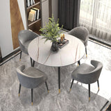 Sintered Stone Matte Finish Restaurant Table 4 Legs Glam Style Dining Table Clearhalo 'Dining Tables & Seating' 'Dining Tables' 'dining_table' 'furn' 'furn_dining_table' 'Furniture' 'furniture_dining_table' 'Kitchen & Dining Furniture' 'kitchen' 'kitchen_dining_table' 1200x1200_b0ab8668-2527-4d75-a981-ab27ff753bee