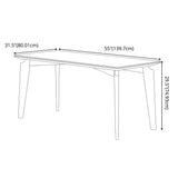 Minimalist Rectangle Sintered Stone Dining Table for 4/ 6with Wooden Base Dining Set for Restaurant Clearhalo 'Dining Room Sets' 'Dining Tables & Seating' 'dining_room_set' 'furn' 'furn_dining_room_set' 'Furniture' 'furniture_dining_room_set' 'Kitchen & Dining Furniture' 'kitchen&dining_furn' 'kitchen' 1200x1200_b0ae8b2a-c06b-47af-a149-4160be277bbc