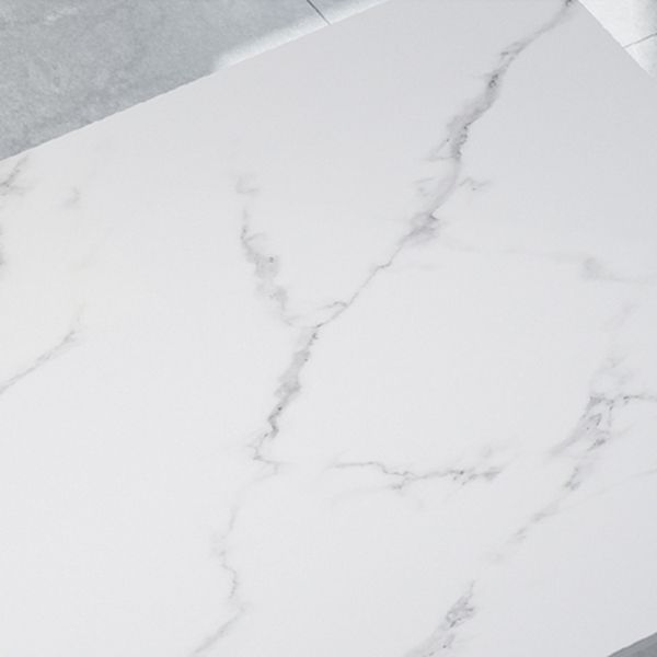 4-foot Stone Table Glam Rectangle Matte Finish Dining Table for Restaurant Clearhalo ' dining_table' 'Dining Tables & Seating' 'Dining Tables' 'Furniture' 'furniture_dining_table' 'Kitchen & Dining Furniture' 'kitchen&dining_furn' 'kitchen' 'kitchen_dining_table' 1200x1200_b0af46ce-6972-4e28-8dbc-663b65188e4c