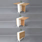 Artificial Foldable Wooden Top Table Extendable Rectangle Table with Storage Trestle Base Clearhalo ' dining_table' 'Dining Tables & Seating' 'Dining Tables' 'Furniture' 'furniture_dining_table' 'Kitchen & Dining Furniture' 'kitchen&dining_furn' 'kitchen' 'kitchen_dining_table' 1200x1200_b0b0d1b3-2129-4171-b5b4-5156d3c590a6
