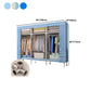 Metal Frame Home Wardrobe Armoire Modern Style Wardrobe with Shelves