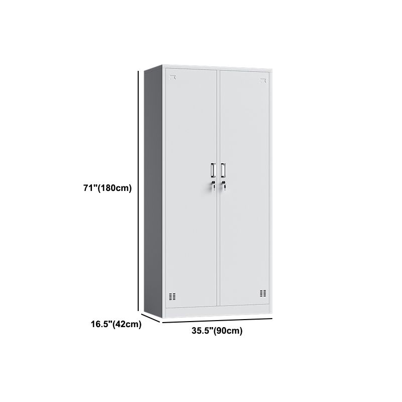 Witte stalen garderobe kast eigentijds scharnierende garderobe kast