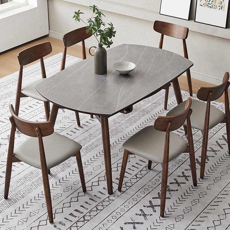 Modern 1/4/5/7 stukken Dinerset Stone opvouwbare eettafel voor eetkamer