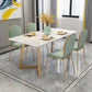 Rectangle Scandinavian Dining Room Set Sintered Stone Top Dining Furniture Set with Metallic Base Clearhalo 'Dining Room Sets' 'Dining Tables & Seating' 'dining_room_set' 'furn' 'furn_dining_room_set' 'Furniture' 'furniture_dining_room_set' 'Kitchen & Dining Furniture' 'kitchen&dining_furn' 'kitchen' 1200x1200_b0b794cc-80c4-43fe-a0df-d9a0611fb4e9