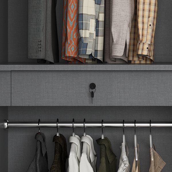 Zeitgenössischer Stil Holzgarderobe weißer Farbschrankschrank mit 1 Schublade