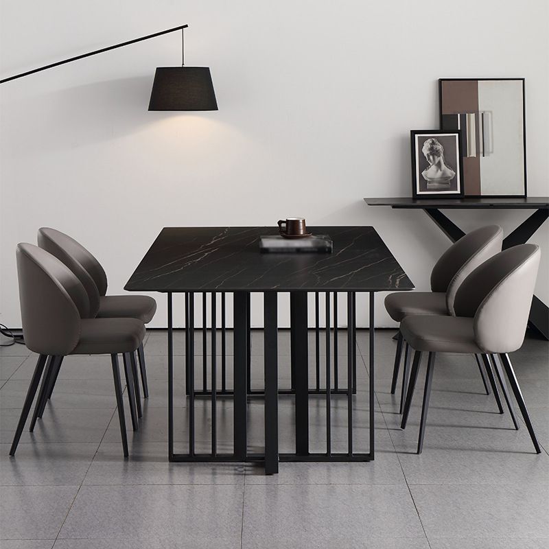 Contemporary Style Chair Dining Armless Chairs for Kitchen with Metal Legs Clearhalo 'Dining Chairs' 'Dining Tables & Seating' 'dining_chair' 'furn' 'furn_dining_chair' 'Furniture' 'furniture_dining_chair' 'Kitchen & Dining Furniture' 1200x1200_b0ba5565-1c05-4f84-aebe-34e4adef012b