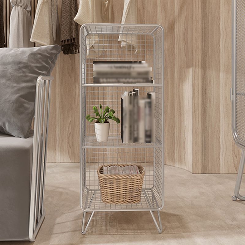 Industrial Standard Bookcase Contemporary Metal Closed Back Bookcase Clearhalo 'Bookcases' 'furn' 'furn_bookcases' 'Furniture' 'furniture_bookcases' 'kitchen' 'kitchen_bookcases' 'Living Room Furniture' 'Office Furniture' 1200x1200_b0ba6db0-f28f-41d4-854c-b0bc7f8323d2