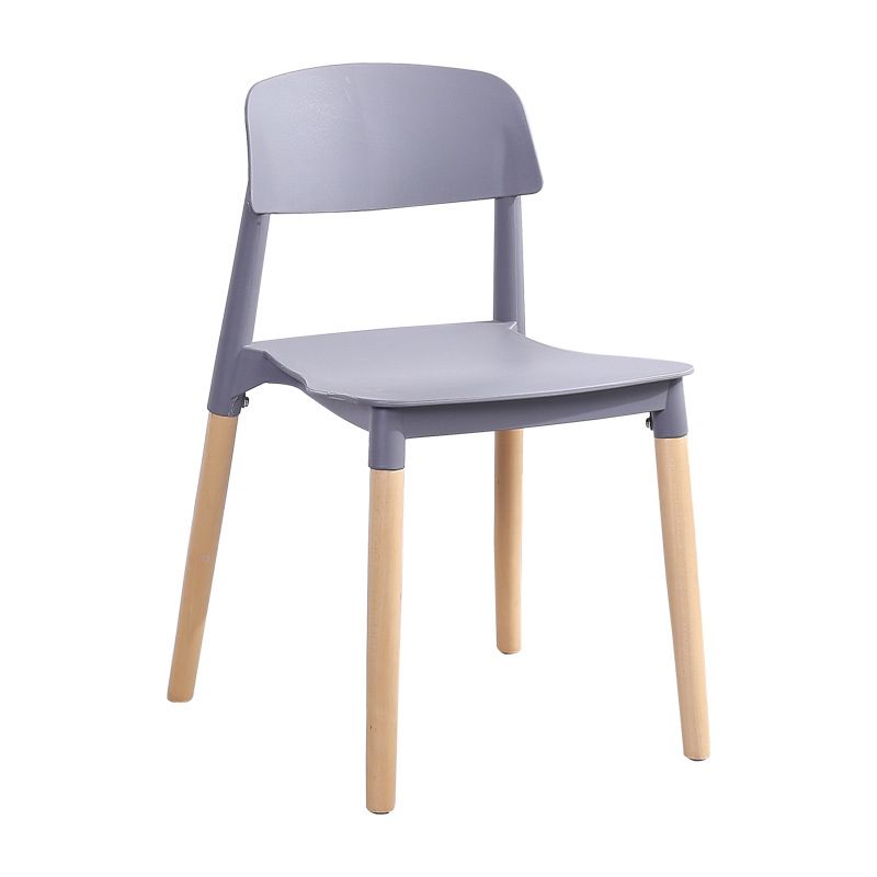 Scandinavian Home Side Chair Open Back Wood Legs Dining Room Chair Set Clearhalo ' kitchen&dining_furn' 'Dining Chairs' 'Dining Tables & Seating' 'dining_chair' 'furn' 'furn_dining_chair' 'Furniture' 'furniture_dining_chair' 'Kitchen & Dining Furniture' 'kitchen' 1200x1200_b0ba9f4d-a0eb-4528-8ee6-722597611808
